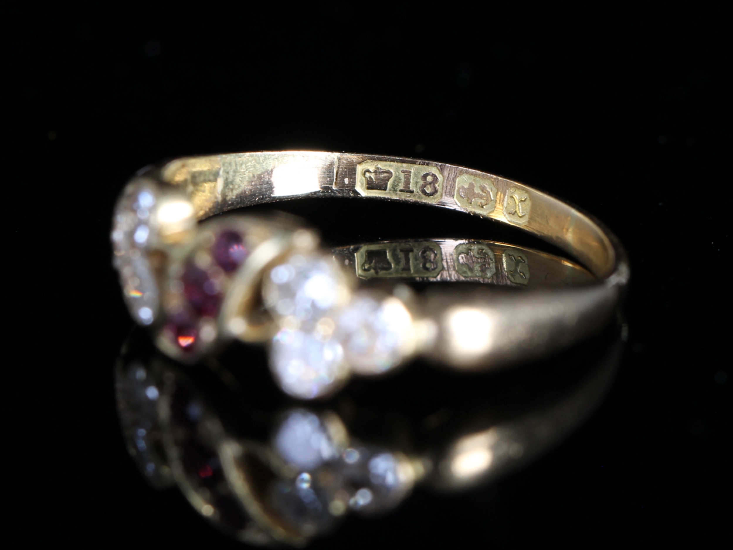 Art Nouveau Ruby and Diamond Ring