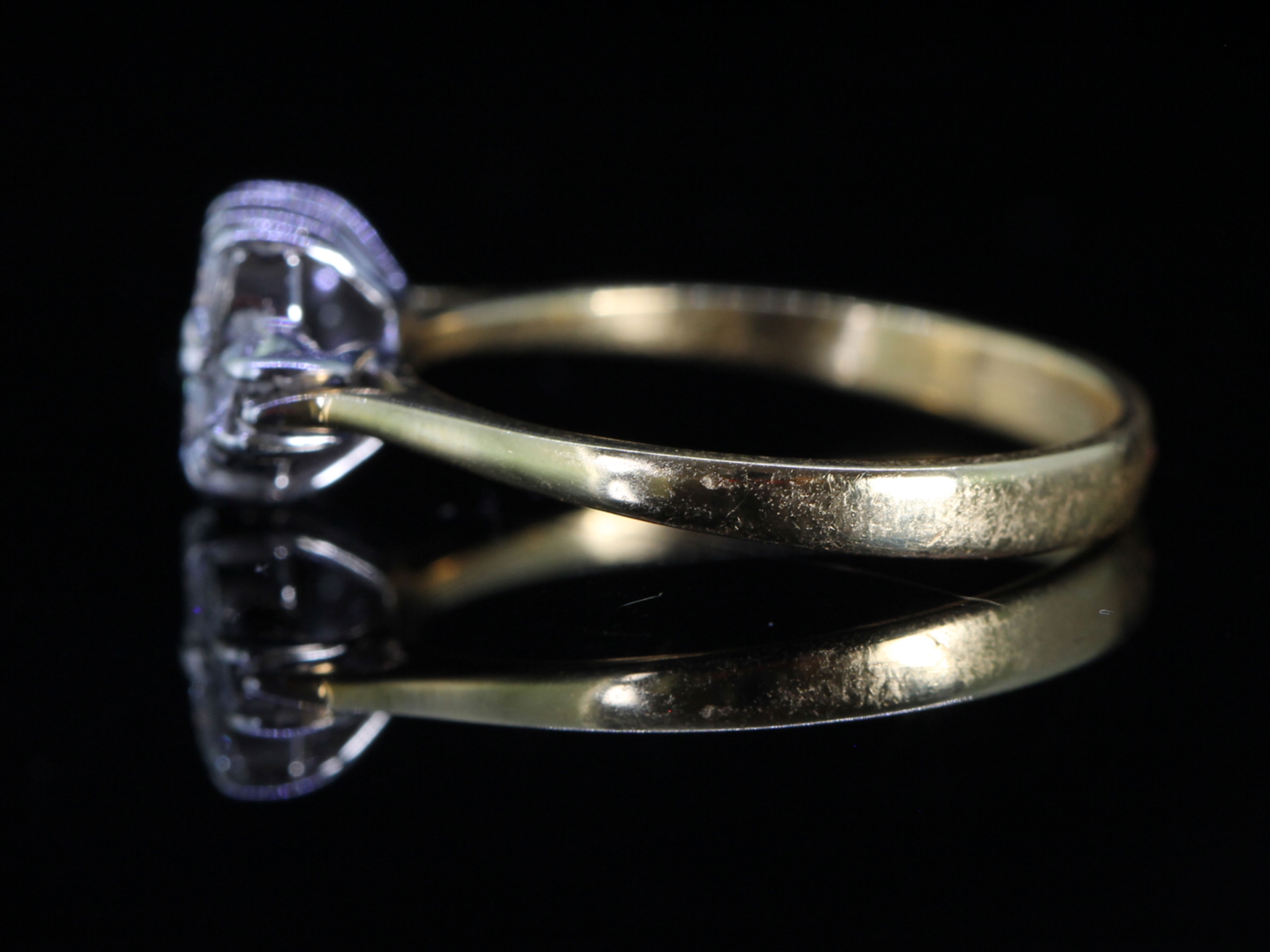 Vintage Diamond Cluster 18ct Gold Cluster Ring