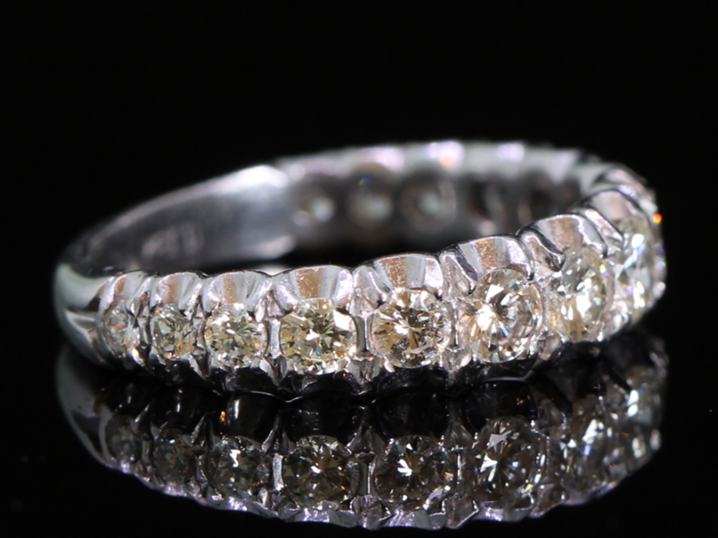 Beautiful 3/4 Diamond 18 Carat White Gold Eternity Ring