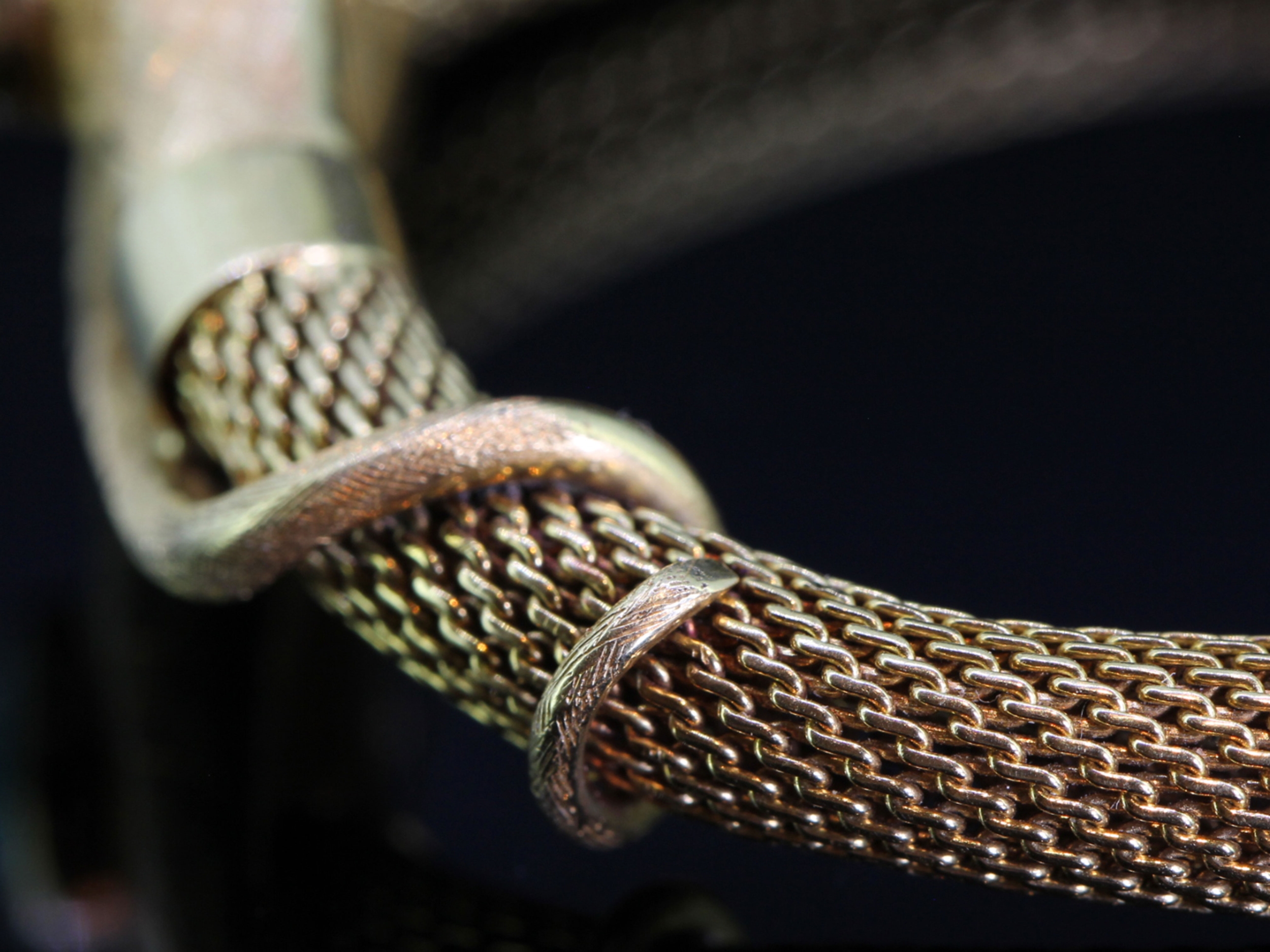 Incredible 18 Carat Gold Turquoise Ruby Snake Bracelet