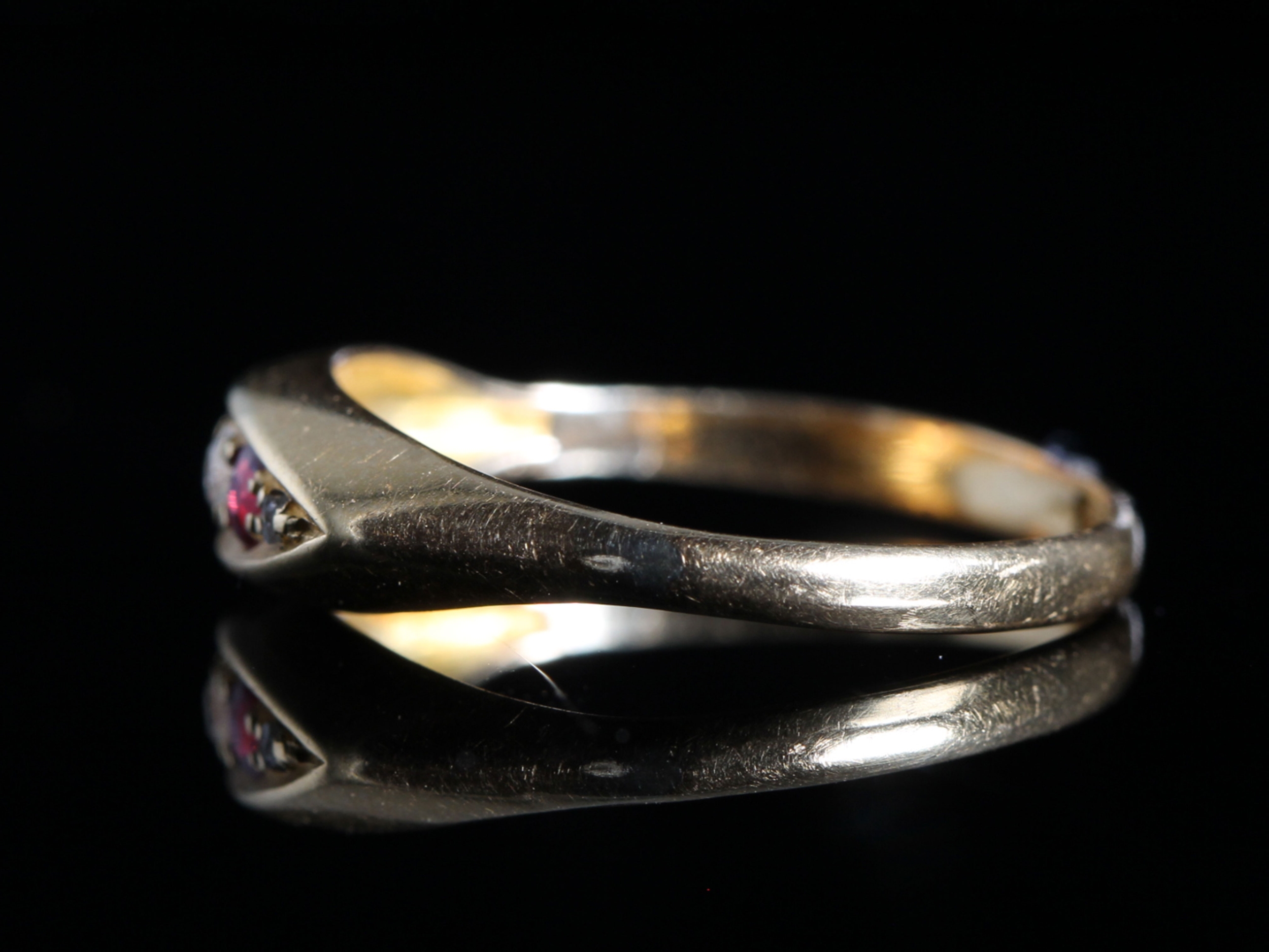  Edwardian Ruby and Diamond 18ct Gold