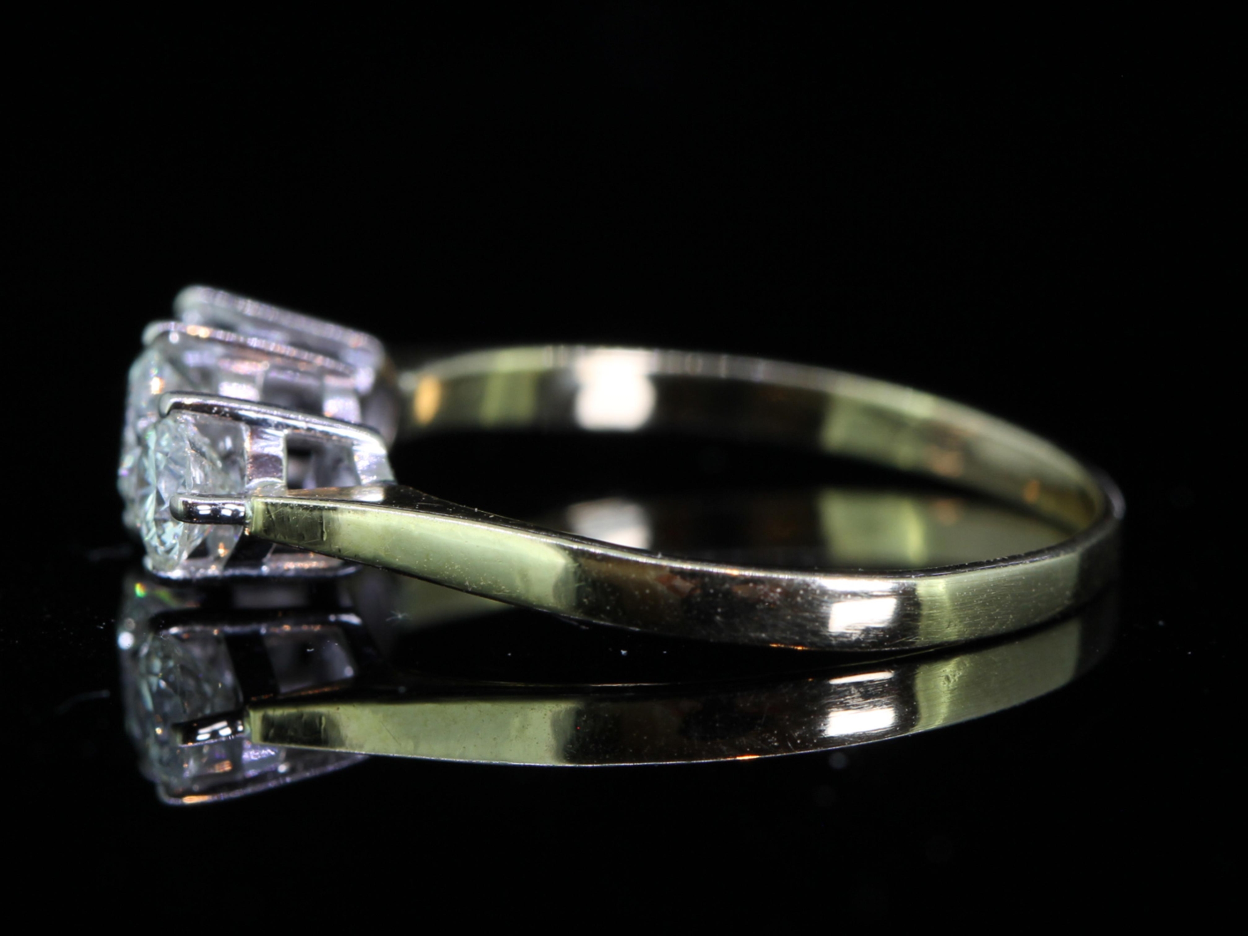 Classic Diamond 18 Carat Gold Trilogy Ring