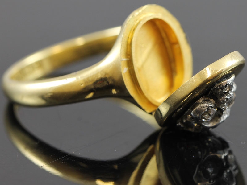 FABULOUS VICTORIAN 18 CARAT GOLD POISEN RING