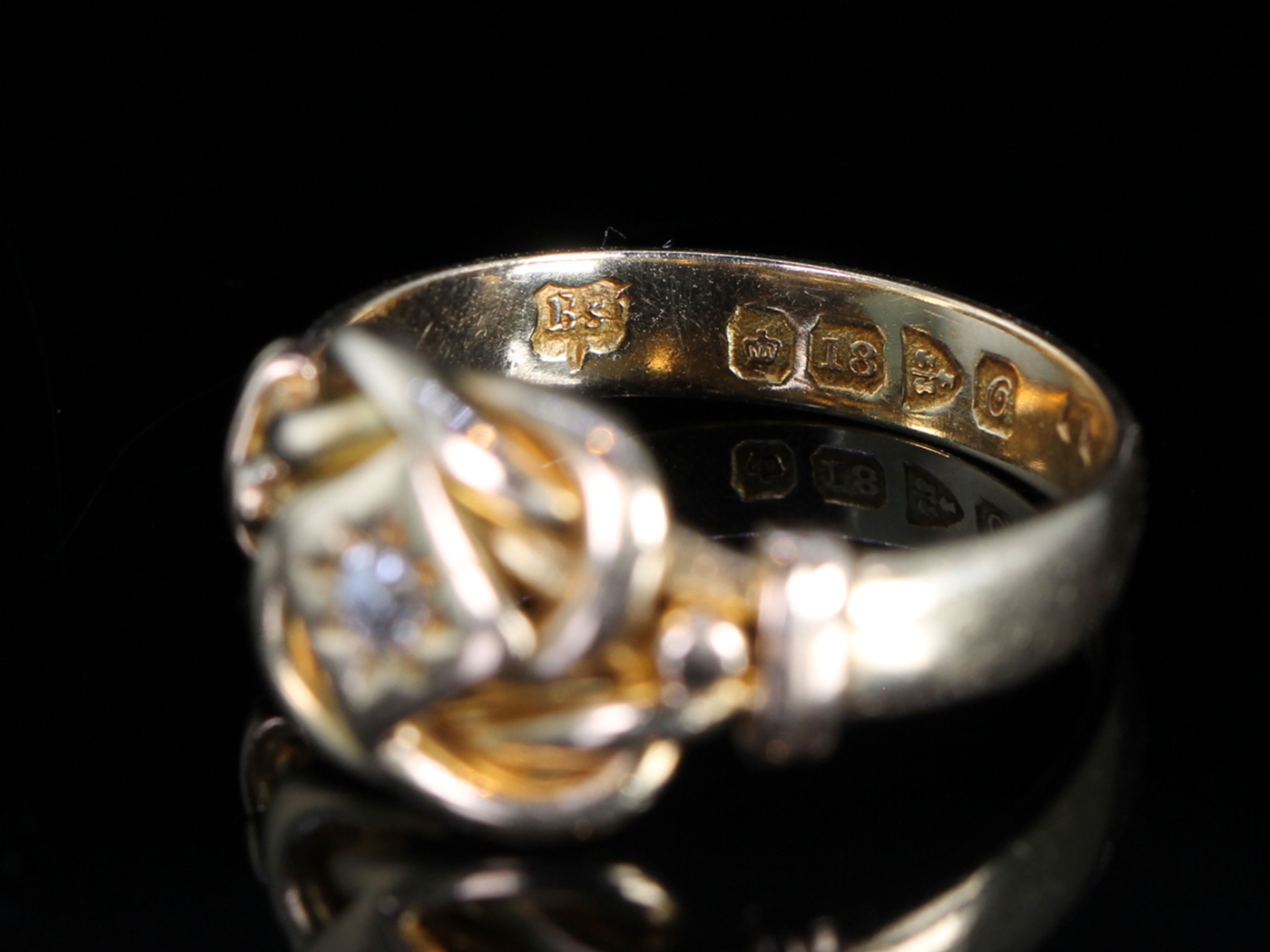 Edwardian 18ct Diamond ‘Lovers Knot’ Ring 