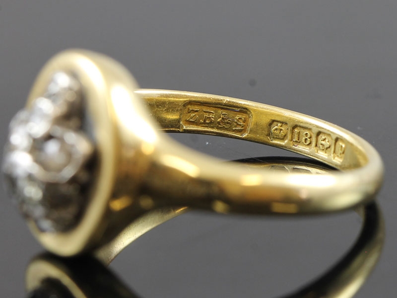 FABULOUS VICTORIAN 18 CARAT GOLD POISEN RING