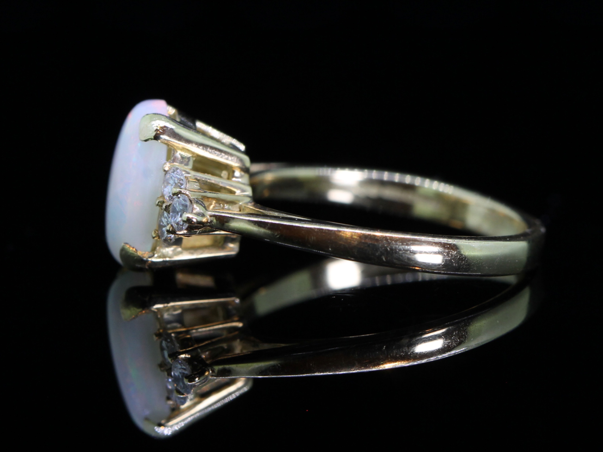 Impressive Opal and Diamond 18ct Ring