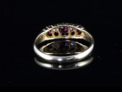 GENUINE ANTIQUE EDWARDIAN 18CT RUBY AND DIAMOND RING