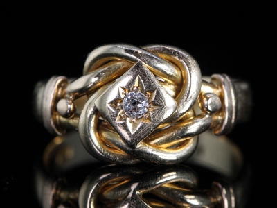 Edwardian 18ct Diamond ‘Lovers Knot’ Ring 