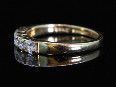 Elegant Five Stone Diamond 18 Carat Gold Ring