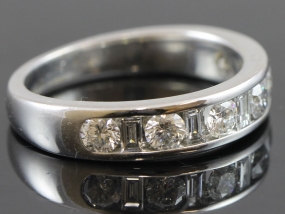  SPECTACULAR DIAMOND PLATINUM BAND