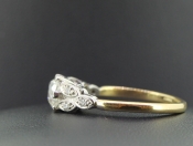 TRULY BEAUTIFUL DIAMOND 18 CARAT GOLD AND PLATINUM SOLITAIRE ENGAGEMENT RING