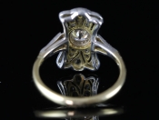 AN ORIGINAL 1920s ART DECO 18CT GOLD & PLATINUM DIAMOND RING  