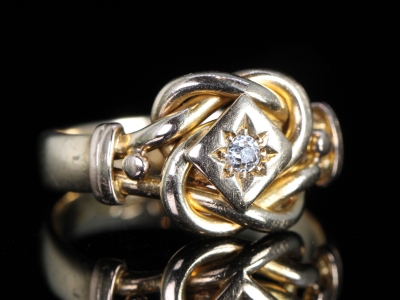 Edwardian 18ct Diamond ‘Lovers Knot’ Ring 