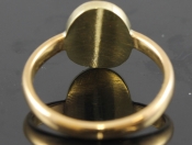 CHARMING EDWARDIAN CORAL SOLITAIRE 18 CARAT GOLD RING