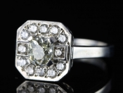 SIZZLING ART DECO INSPIRED DIAMOND 18 CARAT GOLD RING