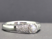 FABULOUS ART DECO INSPIRED PLATINUM DIAMOND RING