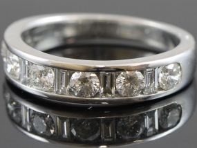  SPECTACULAR DIAMOND PLATINUM BAND