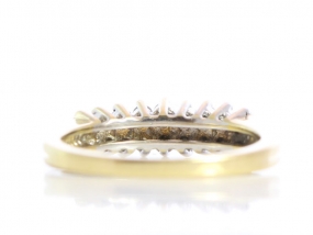 BEAUTIFUL DOUBLE ROW DIAMOND  CARAT GOLD BAND