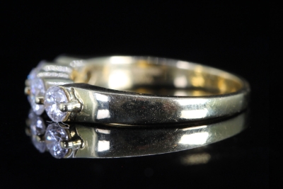 Vintage Diamond 18ct Gold Five-Stone Band Ring