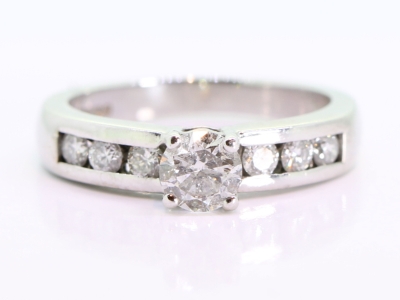 Beautiful Diamond Solitaire 18ct Gold Ring