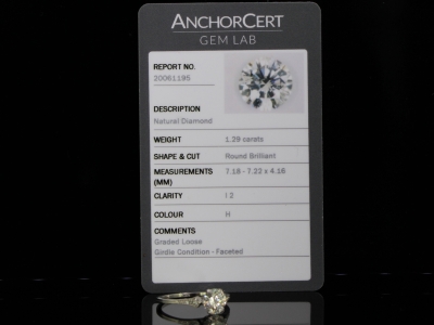 Elegant Art Deco Style Diamond Solitaire Platinum Ring