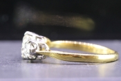  BEAUTIFUL VINTAGE 1930'S DIAMOND TRILOGY 18 CARAT CARAT AND PLATINUM RING