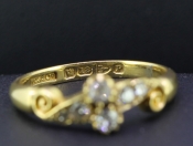 GORGEOUS EDWARDIAN DIAMOND 18 CARAT GOLD RING