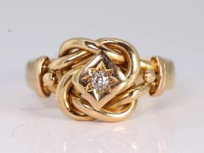 Edwardian 18ct Diamond ‘Lovers Knot’ Ring 