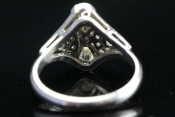  FABULOUS ART DECO DIAMOND PLATINUM RING