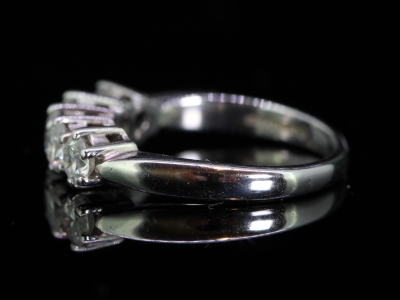 Classic Five Stone Diamond 18 Carat White Gold Ring