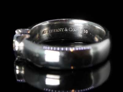 Vintage TIFFANY & CO Platinum Diamond Solitaire Ring 