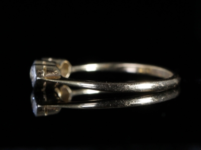Edwardian Diamond 18ct Gold Trilogy Ring