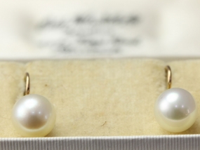 OPULENT PEARL AND GOLD DROP EARRINGS