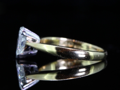 Stunning Pear Shape Diamond 18 Carat Gold Solitaire Ring
