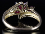  ROMANTIC RUBY AND DIAMOND 9 CARAT GOLD RING