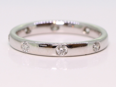 Diamond Platinum Wedding Band