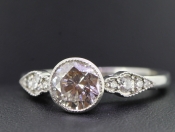 CAPTIVATING DIAMOND SOLITAIRE PLATINUM RING