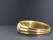 WONDERFUL EDWARDIAN RUBY AND DIAMOND 18 CARAT GOLD RING