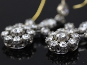 STUNNING GEORGIAN DIAMOND EARRINGS