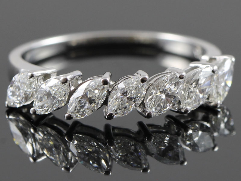  sophisticated diamond anniversary 18 carat gold ring