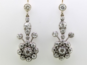 STUNNING GEORGIAN DIAMOND EARRINGS